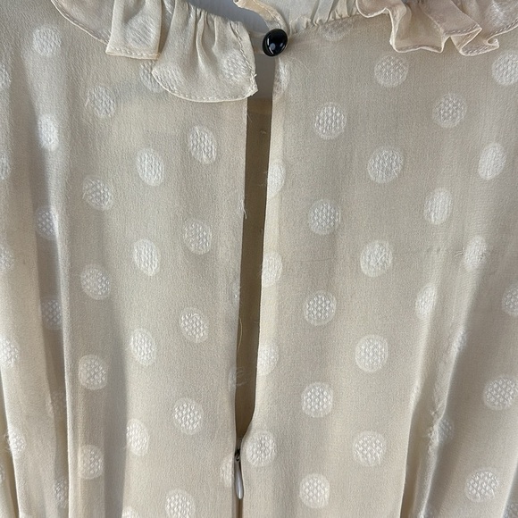 MILLY Chiffon Ruffled Sleeveless Dress, 4 - Picture 9 of 11